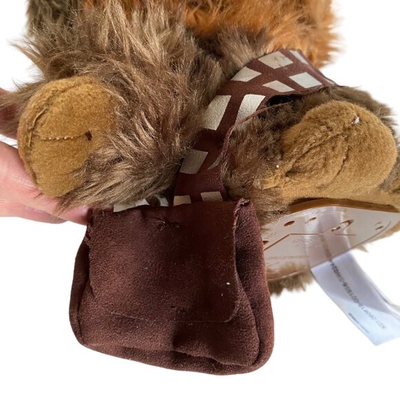 Star Wars Chewbacca Stuffed Toy 12" Tall With Bandolier Battery Operated Plush B - Picture 3 of 11